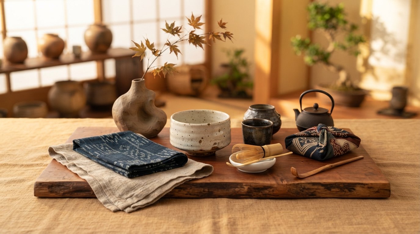 Japán Kokeshi figura piros kimonóban